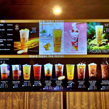 Tiger Sugar - a variety of drinks on a menu - Bubble Tea Near Me - Toronto, Ontario Tiger Sugar - a variety of drinks on a menu - Bubble Tea Near Me - Toronto, Ontario