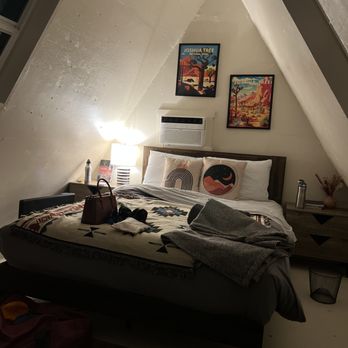 Joshua Treehouses - Interior - could be a challenge for tall folks - Resorts Near Me - Yucca Valley, California