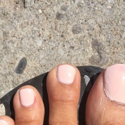 PNC Nail Salon - You can really see the messy job on the big toe