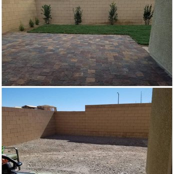 Advantage Landscape - before and after of our family and pet friendly backyard - Landscaping Near Me - Las Vegas, Nevada