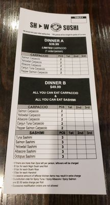Menu photo 8 Show Sushi San Dimas, CA
