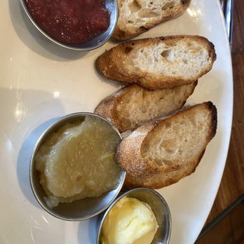 Grace's Table - baguette toast with butter - New American Near Me - Napa, California Grace's Table - baguette toast with butter - New American Near Me - Napa, California