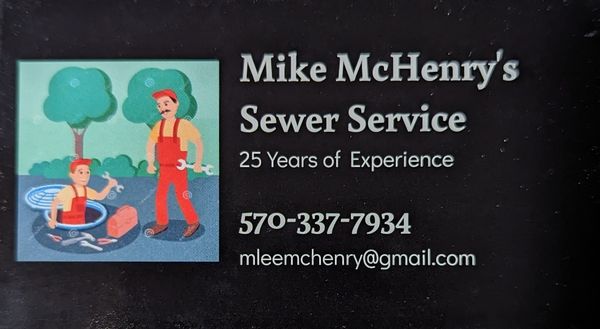 Mike McHenry's Sewer Service Logo