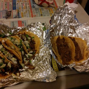 Tacos Chapala - Where's the onions and cilantro?  AND there should be two more asada tacos.  Check your order so you don't get welched. - Mexican Near Me - Long Beach, California