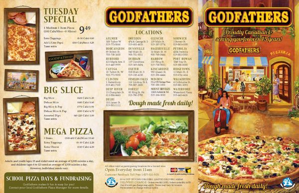 Menu photo 5 Godfathers Pizza - Aylmer Aylmer, ON