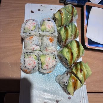 Tsukiji - California roll and caterpillar roll - Japanese Near Me - Fresno, California