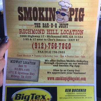 Smokin Pig - Barbeque Near Me - Midway, Georgia Smokin Pig - Barbeque Near Me - Midway, Georgia