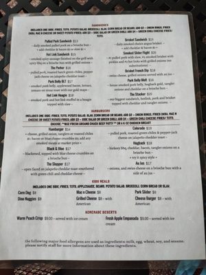 Menu photo 1 Hogback BBQ & Grill Littleton, CO