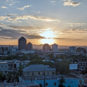 Apothecary Lounge - View of downtown ABQ - Lounges Near Me - Albuquerque, New Mexico