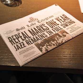 Repeal - Menu/newspaper - Cocktail Bars Near Me - Salt Lake City, Utah Repeal - Menu/newspaper - Cocktail Bars Near Me - Salt Lake City, Utah