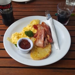 Open Book Cafe - Bacon and Eggs!