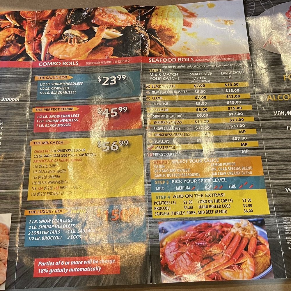 Mr. Crab House - Menu - Seafood Near Me - Cincinnati, Ohio Mr. Crab House - Menu - Seafood Near Me - Cincinnati, Ohio