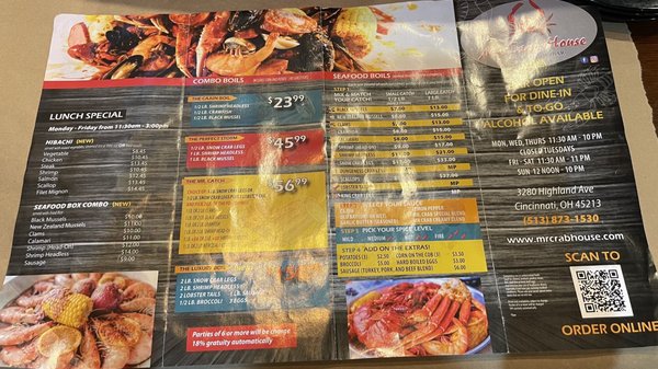 Menu photo 3 Mr. Crab House Cincinnati, OH