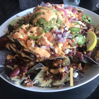 Casa del Vegano - Birria brisket and chili nachos - Vegan Near Me - Dallas, Texas