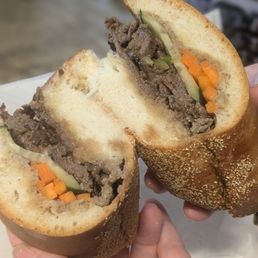 Beef banh mi Beef banh mi