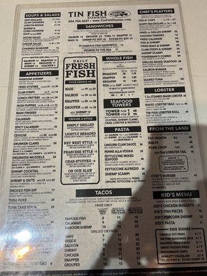Menu photo 4 Tin Fish Sunrise, FL Menu photo 4 Tin Fish Sunrise, FL