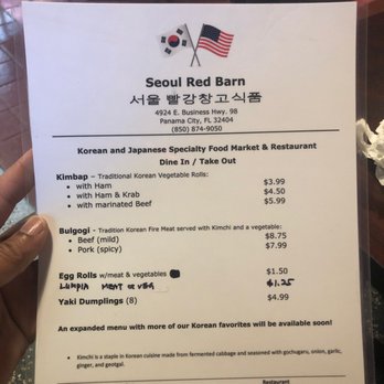 Seoul Red Barn - Korean Near Me - Panama City, Florida