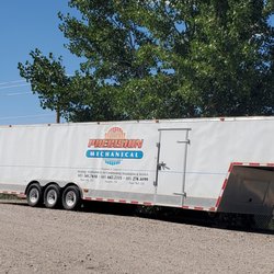 Precision Mechanical - Our goose-neck trailer fits a lot of HVAC equipment!