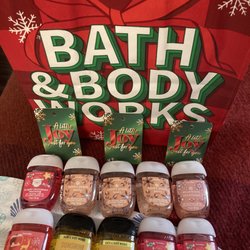 Bath & Body Works - Hand sanitizer galore from their Holiday Scents!!!!  Could have gone 15 for $24, but I think this should last awhile....