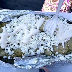 Fiesta del Sol - A super large tamale! This was at least 3-4 servings for $12.00.