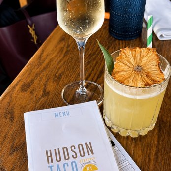 Hudson Taco - Al Pastor Cocktail and Prosecco - Tacos Near Me - Newburgh, New York Hudson Taco - Al Pastor Cocktail and Prosecco - Tacos Near Me - Newburgh, New York