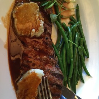 Mon Ami Gabi - Steak with Roquefort (green beans instead of frites) - French Near Me - Bethesda, Maryland Mon Ami Gabi - Steak with Roquefort (green beans instead of frites) - French Near Me - Bethesda, Maryland