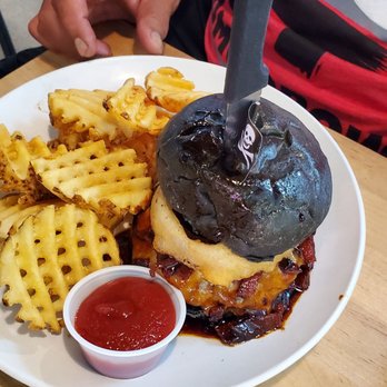Batter Rebellion - That was the star of the show, apparently. Everything but the kitchen sink is in there and that black bun, wow! - Bars Near Me - Redlands, California Batter Rebellion - That was the star of the show, apparently. Everything but the kitchen sink is in there and that black bun, wow! - Bars Near Me - Redlands, California
