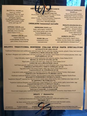 Menu photo 6 Belotti Bottega Oakland, CA