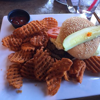 Budd Bay Cafe - Bison burger waffle fries yum! - Seafood Near Me - Olympia, Washington
