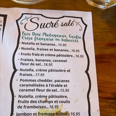 Menu photo 1 Au Petit Chalet Blainville, QC Menu photo 1 Au Petit Chalet Blainville, QC
