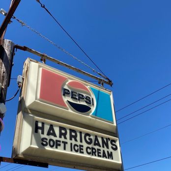 Harrigans Soft Ice Cream - a sign for harriigans soft ice cream - Ice Cream & Frozen Yogurt Near Me - Plattsburgh, New York