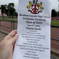 Abraham Lincoln High School - Valedictorian had a 4.7 GPA and entering Cal as a junior (wow!)