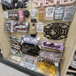 Hobby Lobby - She Shed & Man Cave Plaques at Hobby Lobby Are Here! 3/23/2026