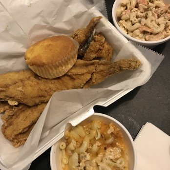 Mama J's Kitchen - Trout, seafood salad and Mac & cheese - Soul Food Near Me - Richmond, Virginia