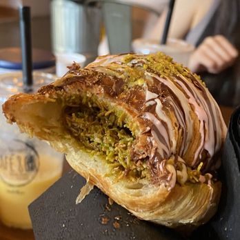 Whiskful Thinking Cakes - Viral Dubai Chocolate (but as a croissant) - Custom Cakes Near Me - Las Vegas, Nevada