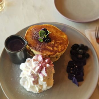 Glass Kitchen - Ube Pancakes - Breakfast & Brunch Near Me - Markham, Ontario