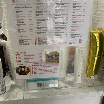 Ume Tea - Menu by the ordering kiosk. - Bubble Tea Near Me - Milpitas, California Ume Tea - Menu by the ordering kiosk. - Bubble Tea Near Me - Milpitas, California