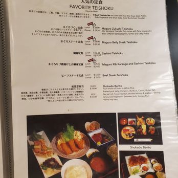Maguro-Ya - Da Favorite Teishoku menu as of Jan. 20, 2023 - Japanese Near Me - Honolulu, Hawaii