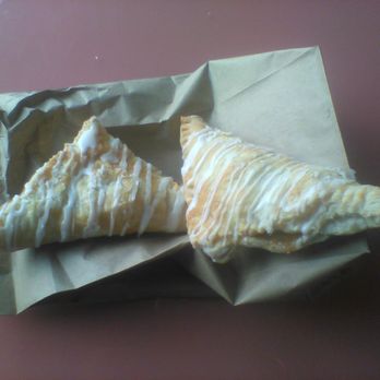 Carolena's Bakery - Cherry Turnover on the left, Apple Turnover on the right - Bakeries Near Me - Narragansett, Rhode Island