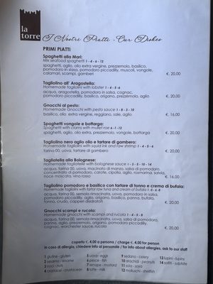 Menu photo 2 Ristorante La Torre Vernazza, SP