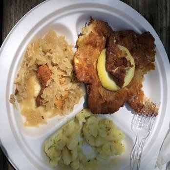 Yalaha Bakery - I took this photo of schnitzel after I started eating and realized this was great and needed to share it! - Bakeries Near Me - Yalaha, Florida Yalaha Bakery - I took this photo of schnitzel after I started eating and realized this was great and needed to share it! - Bakeries Near Me - Yalaha, Florida