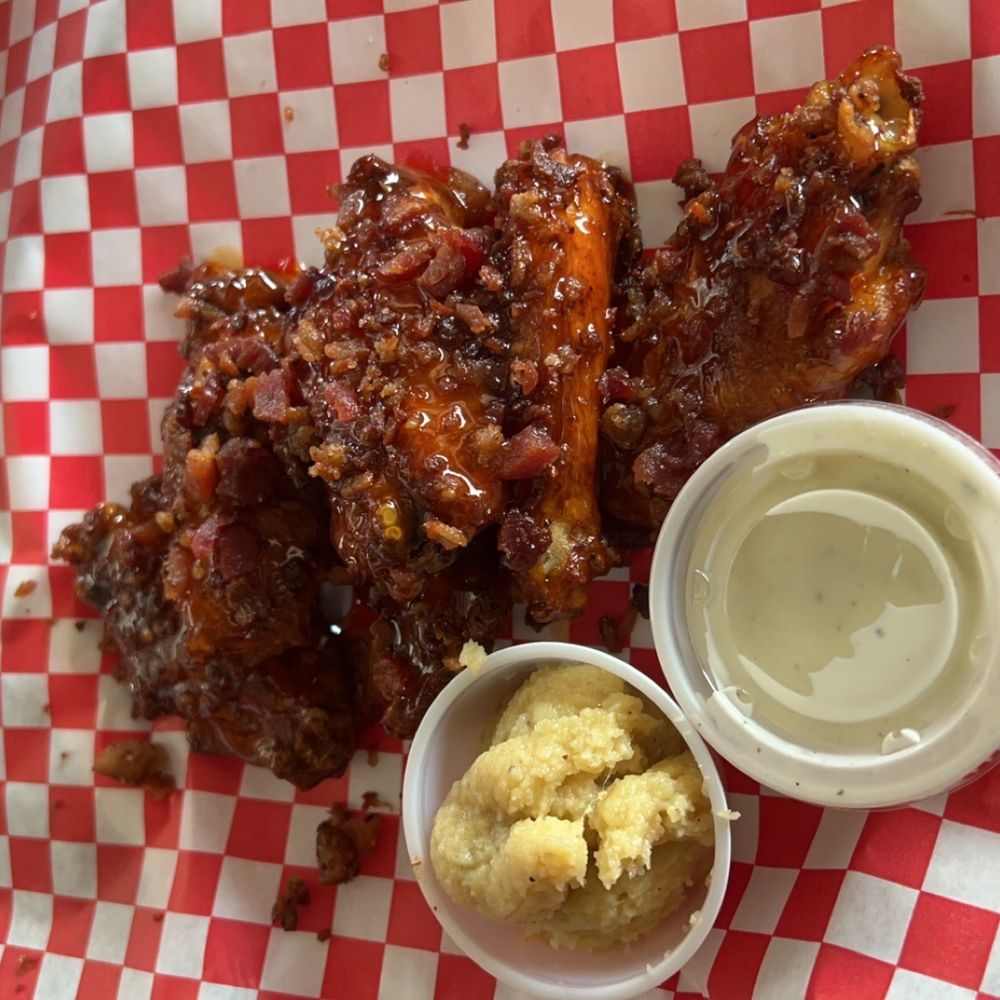 Flying Heart Brewing & Pub - bacon wings - Brewpubs Near Me - West Monroe, Louisiana Flying Heart Brewing & Pub - bacon wings - Brewpubs Near Me - West Monroe, Louisiana
