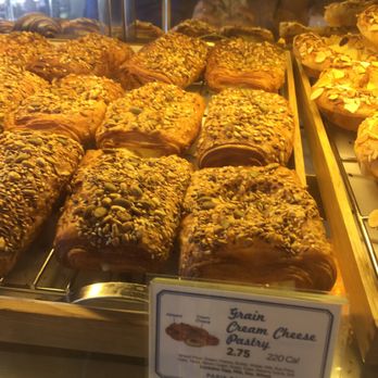 Paris Baguette - Grain cream cheese pastry- toasted nuts on top so good - Coffee & Tea Near Me - Irvine, California Paris Baguette - Grain cream cheese pastry- toasted nuts on top so good - Coffee & Tea Near Me - Irvine, California