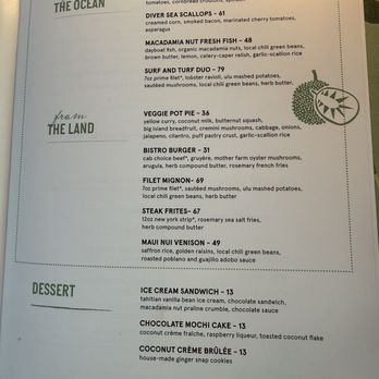 Ulu Kitchen - Menu 11/2025 - Hawaiian Near Me - Lahaina, Hawaii