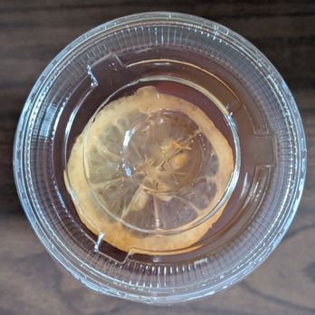 Red Tea House - Top view of my iced lemon tea - Chinese Near Me - Scarborough, Ontario Red Tea House - Top view of my iced lemon tea - Chinese Near Me - Scarborough, Ontario