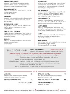 Menu photo 3 Vista Spring Cafe Portland, OR Menu photo 3 Vista Spring Cafe Portland, OR