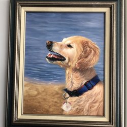 Miami Art Club - Pet portrait painted by Citlali