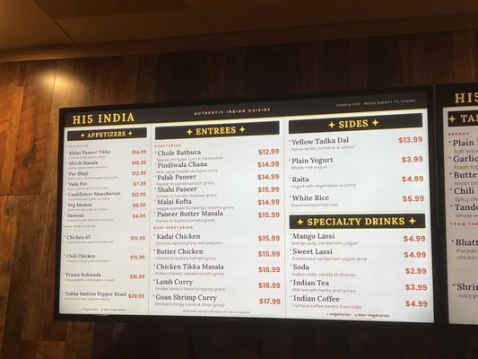 Menu photo 6 Hi5 India Fremont, CA Menu photo 6 Hi5 India Fremont, CA