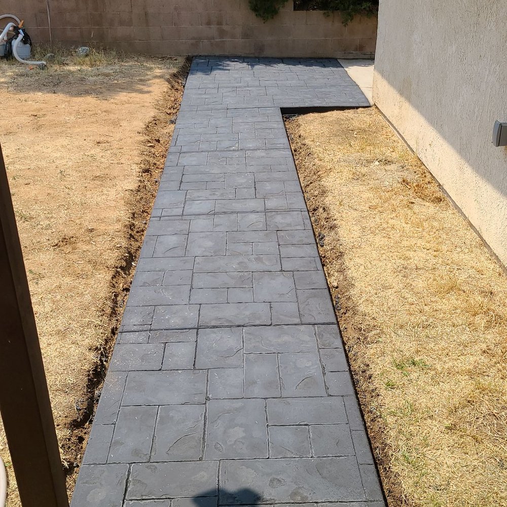 Finished walkway