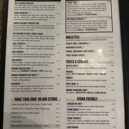 Breakfast Menu (November 2022)